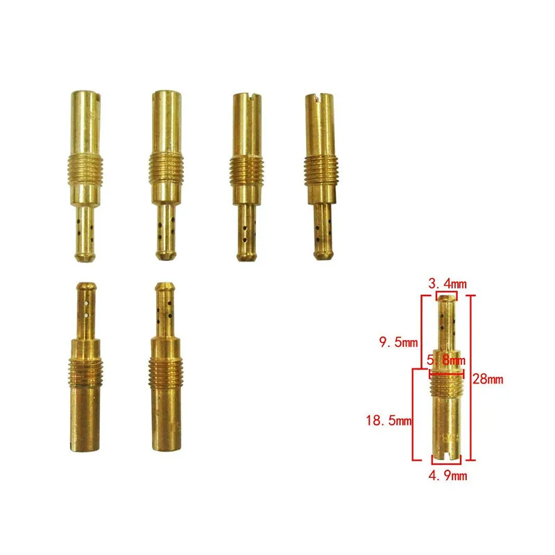 10X Pilot/Slow Jet для мотоцикла GY6 карбюратор PWK Keihin PE CVK FCR PWM PJ CBR CR N424 21 OKO 30 52