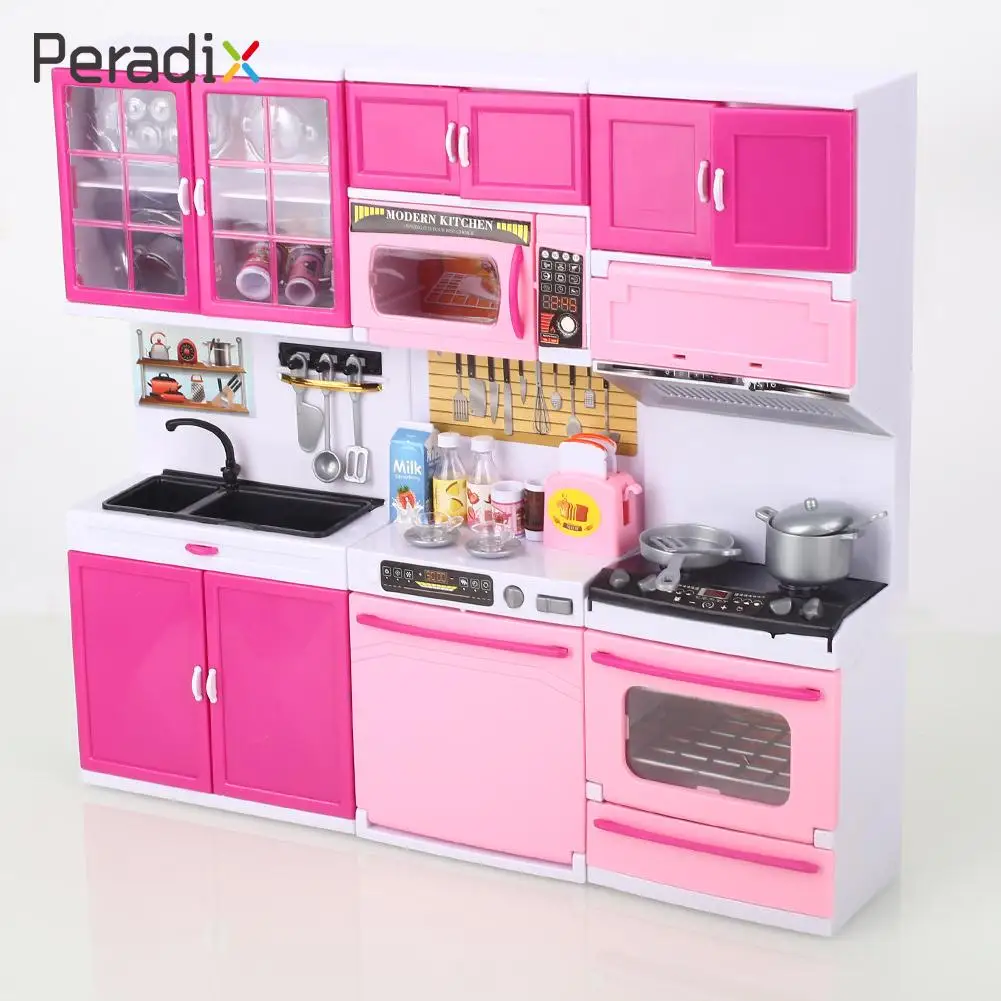 Кухонные игрушки DIY игрушки для кухни Обучающие Мини-игры на кухне 1 Набор пластиковая мебель ролевые игры Детские игрушки для детской кухни
