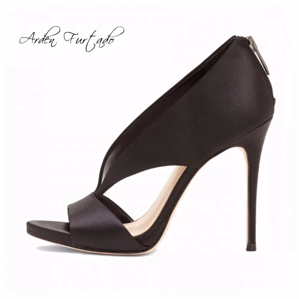 Босоножки на высоком каблуке 12 см с открытым носком молнии сзади|sexy sandals|high heel sexy