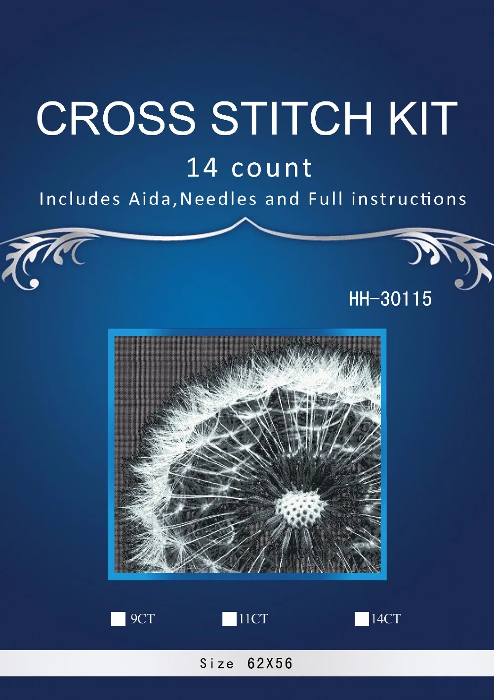 

Top Quality Beautiful Lovely Counted Cross Stitch Kit Dandelion At Night In the Dark