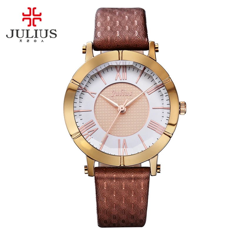 Новые наручные часы Julius для женщин ретро стиль деловое платье браслет кожа