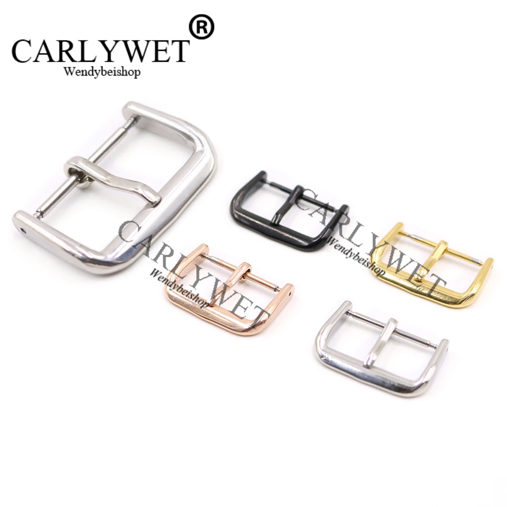 CARLYWET 14 16 18 20 22 мм оптовая продажа 2 язычок Тан серебристый черный розовое золото
