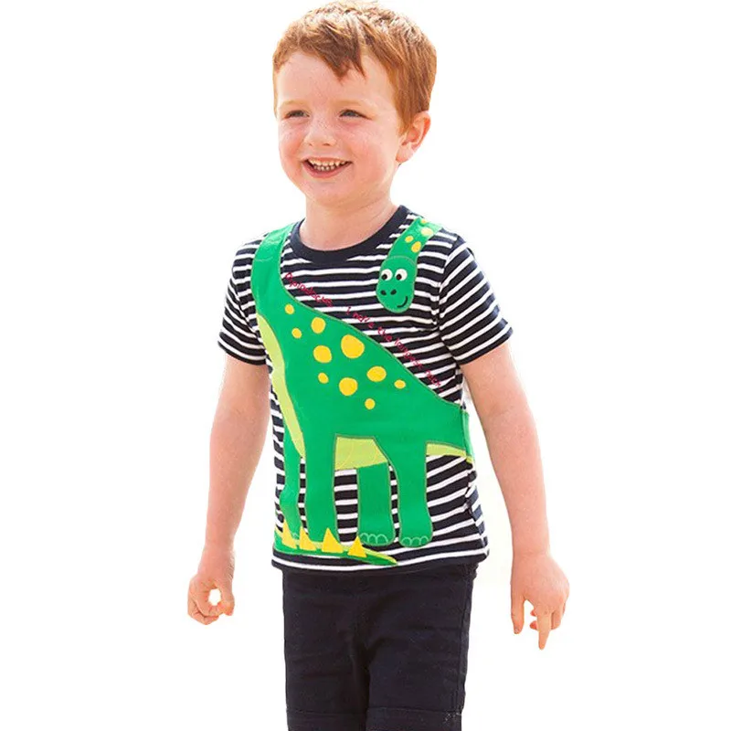 Модные футболки с героями мультфильмов костюм одежда для маленьких мальчиков