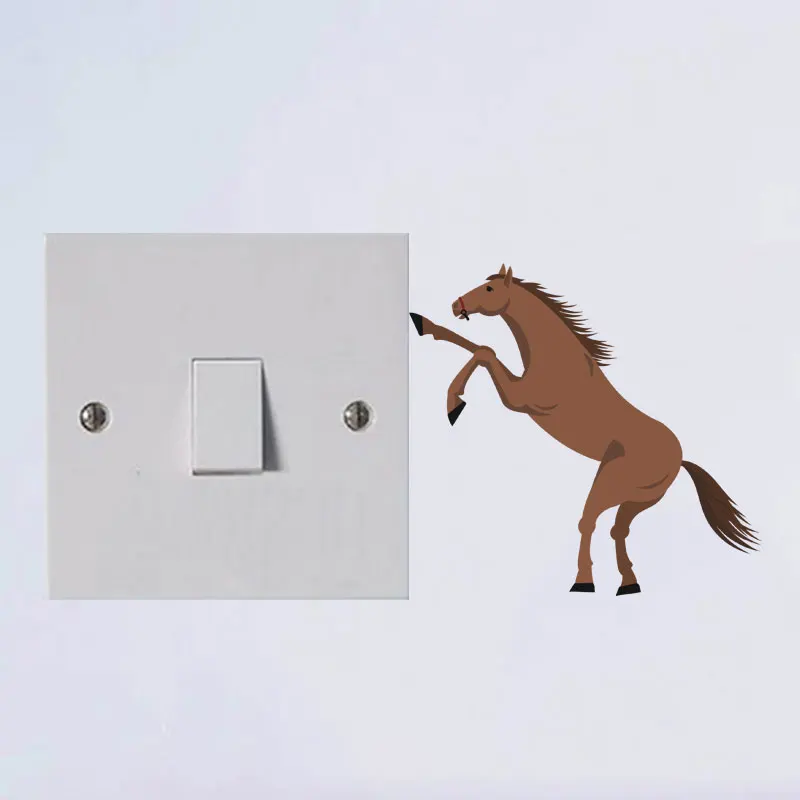 Персонализированная наклейка на переключатель YOJA A Jumping Pony из ПВХ хорошего