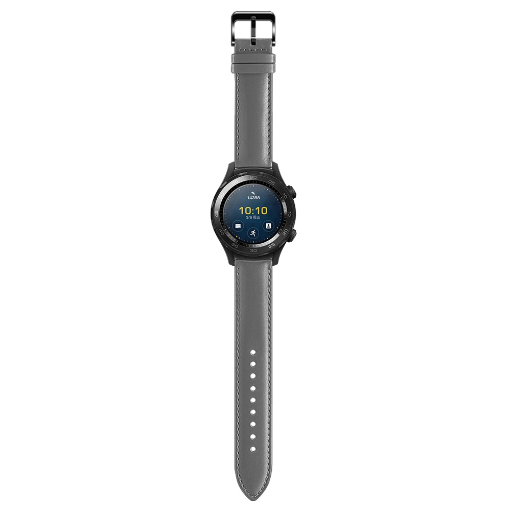 Grey 20 мм наручный ремешок для наручных часов для Huami Amazfit Новинка; натуральная кожа; ремешок для samsung Шестерни спортивные S2 классический huawei часы 2 ремешки наручных часов - Цвет ремешка: Grey