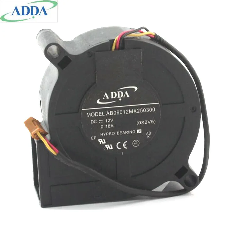 

Для ADDA AB06012MX250300 DC 12V 0.18A 60x60x25 мм Вентилятор проектора
