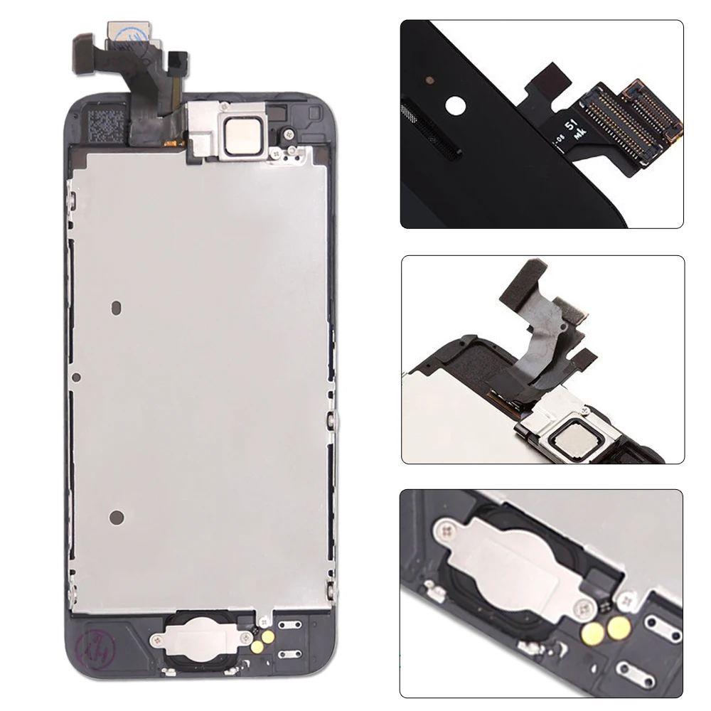 Для Apple iPhone 5 ЖК дисплей AAA качество сенсорный экран дигитайзер полная сборка для 5G