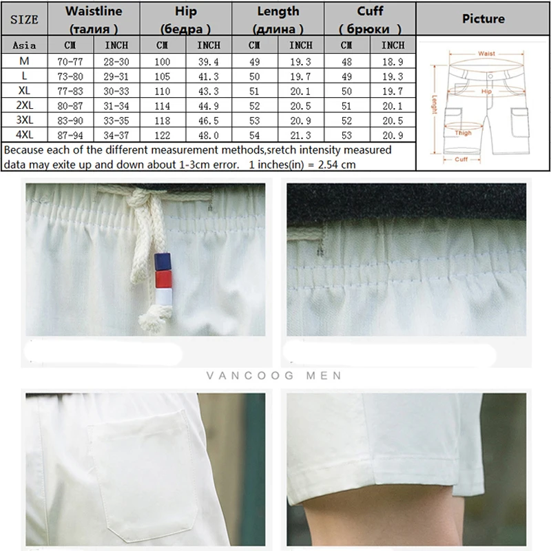 Шорты мужские летние повседневные хлопковые большие размеры M 5XL|bermuda beach|casual shorts