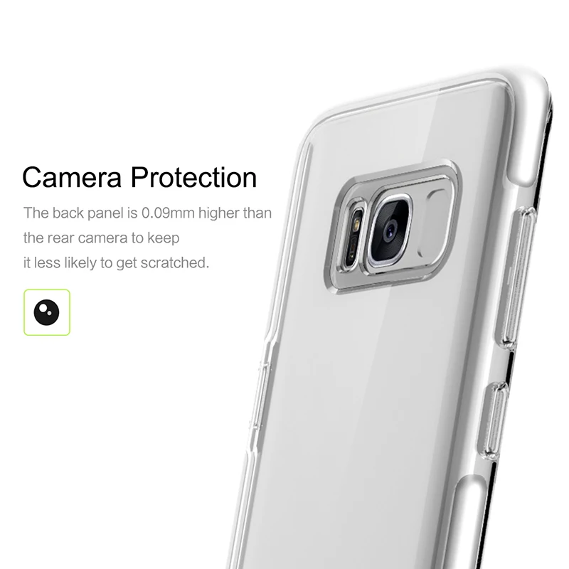 Rock Guard Series Phone Case For Samsung Galaxy S8 plus Anti-Knock Back Cover Protector With Edge Dual Layer TPU TPE |