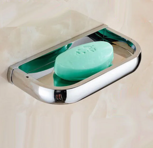 Аксессуары для ванной комнаты Роскошный полированный хромированный латунный