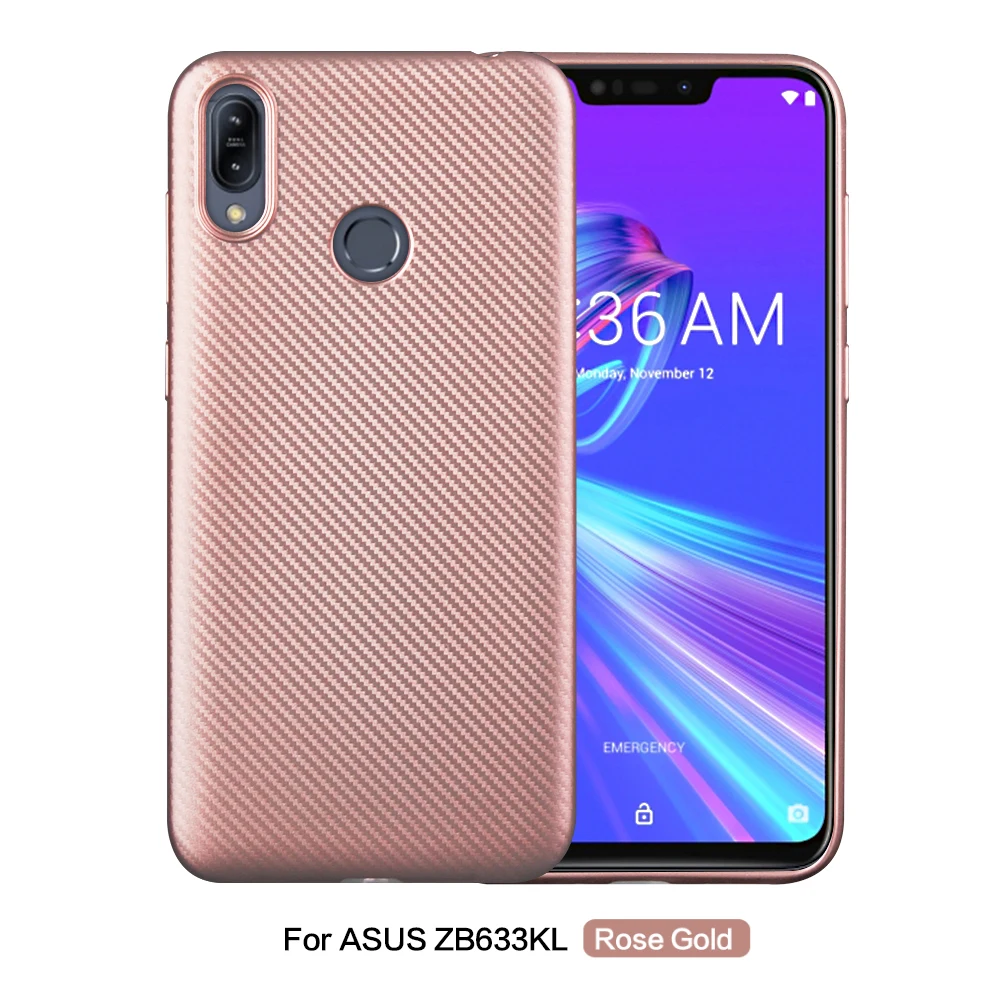 3D углеродное волокно для ASUS ZB633KL Роскошный тонкий чехол Матовый ТПУ Мягкие Чехлы