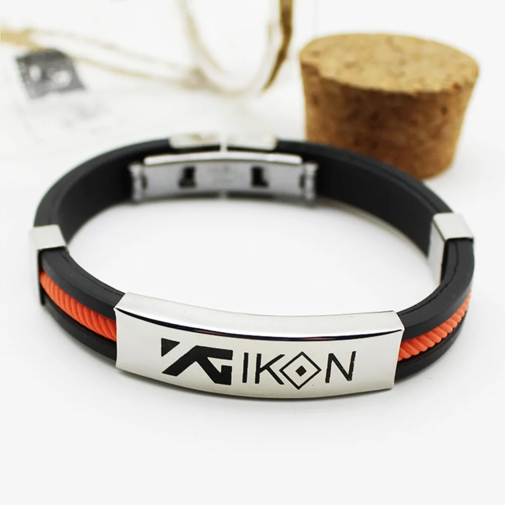 Titanium Steel Silicone Candy color Bracelets For Women Men Jewelry Couple Lover Wristband Bracelet #279903 | Украшения и