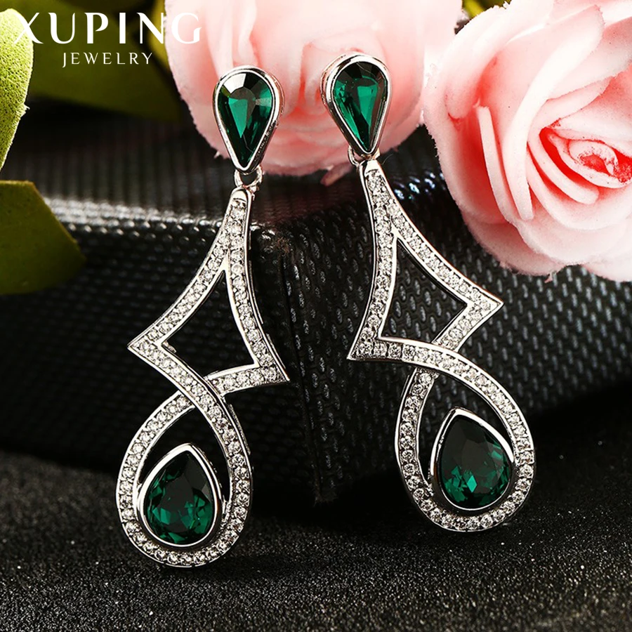 Xuping модные серьги высокого качества Кристаллы от Swarovski цвет покрытием шарм дизайн для женщин подарок XE2219