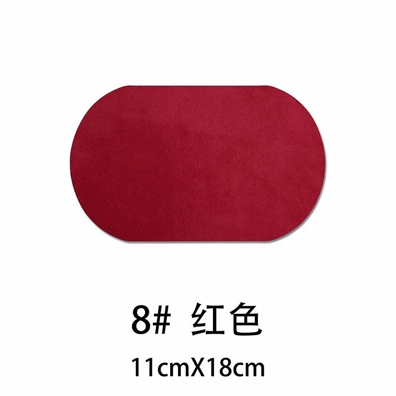 Pulaqi железные на коже нашивки DIY налокотники наклейка куртка коленный патч многоцветный ворс значок гладильная наклейка для зимней одежды F - Цвет: Серый цвет с красноватым отливом