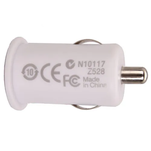 Free Shipping High Quality Mini 1A Power Car USB Adapter/Charger White (DC 12V) |