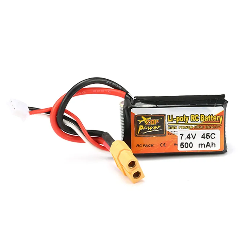 Аккумулятор ZOP Power LiPo 7 4 в 500 мАч 45C 2S XT60 1 шт. разъем для радиоуправляемого