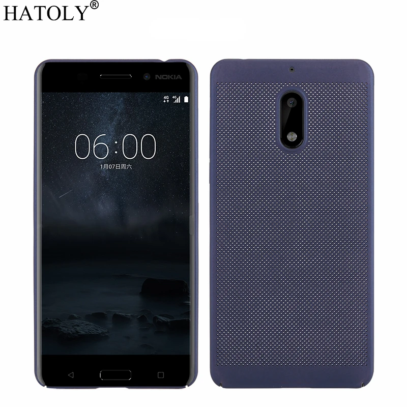 HATOLY дышащий чехол для Nokia 6 ультра-тонкий отвода тепла случаях холодный матовый