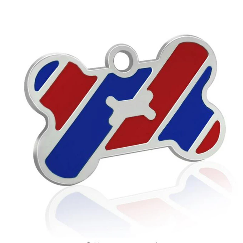 Бирка для удостоверения личности собаки из нержавеющей стали выгравированные