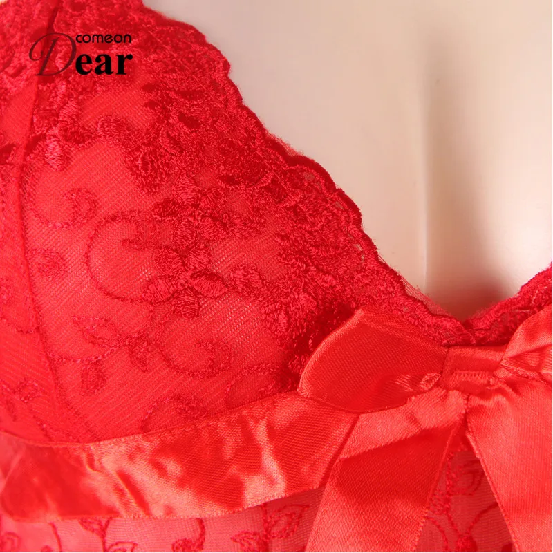

Comeondear RA80092 Red Sexy Lingerie Dress Underwear Women Erotic Plus Size Lace Lingerie Ropa Interior Mujer Sexy Erotica