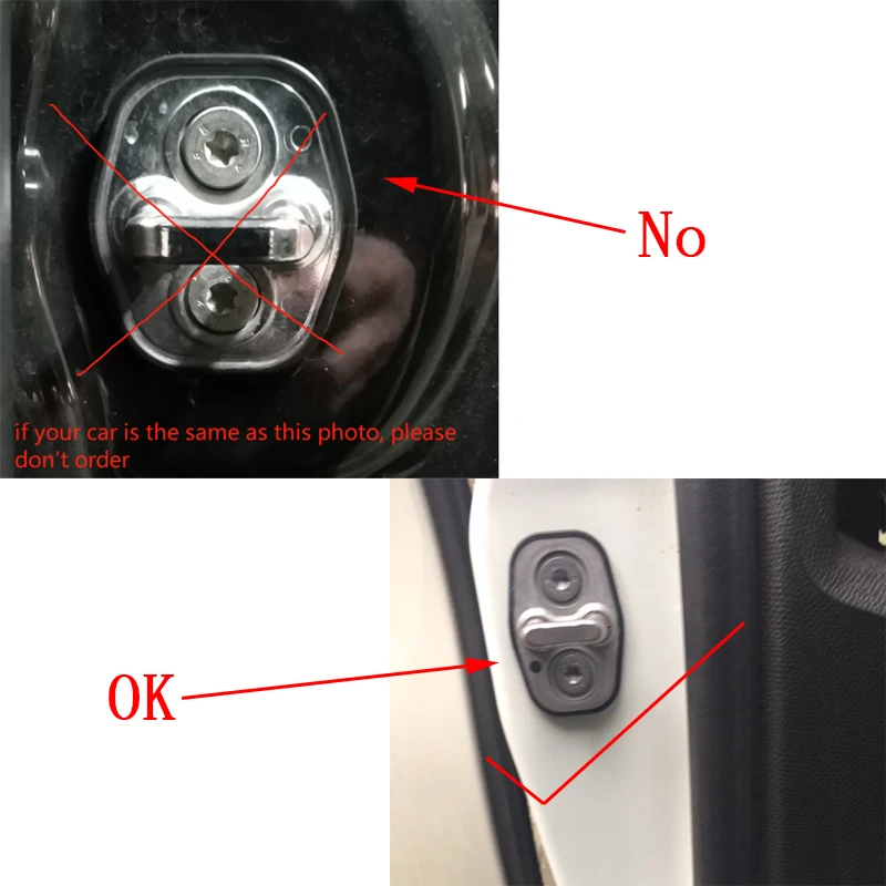 4 шт. автомобильный корпус нержавеющая Защитная крышка стальная дверная застежка