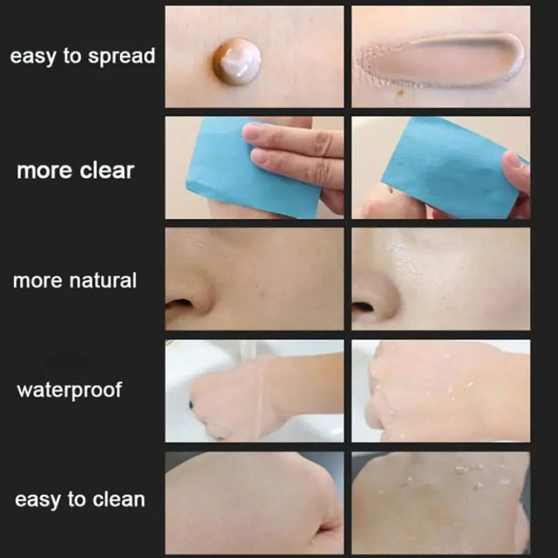 

Men BB Cream Wheat Natural Color Whitening Liquid Concealer Foundation Moisturizer Brighten Face Color