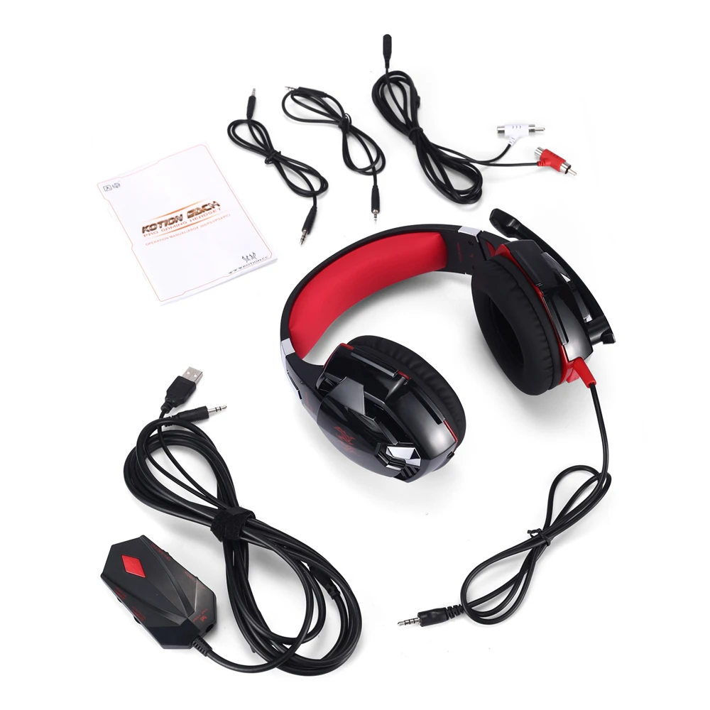 Игровая гарнитура KOTION EACH GS600 Pro для ПК проводные стереонаушники с микрофоном XBOX 360