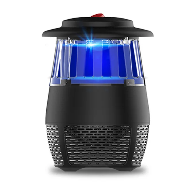 Черный USB Mosquito Killer Фотокатализ немой домашний светодиодный жучок ловушка для насекомых Zapper ловушка безлучевая электрическая москитная убийца лампа Прямая поставка - Цвет: Черный