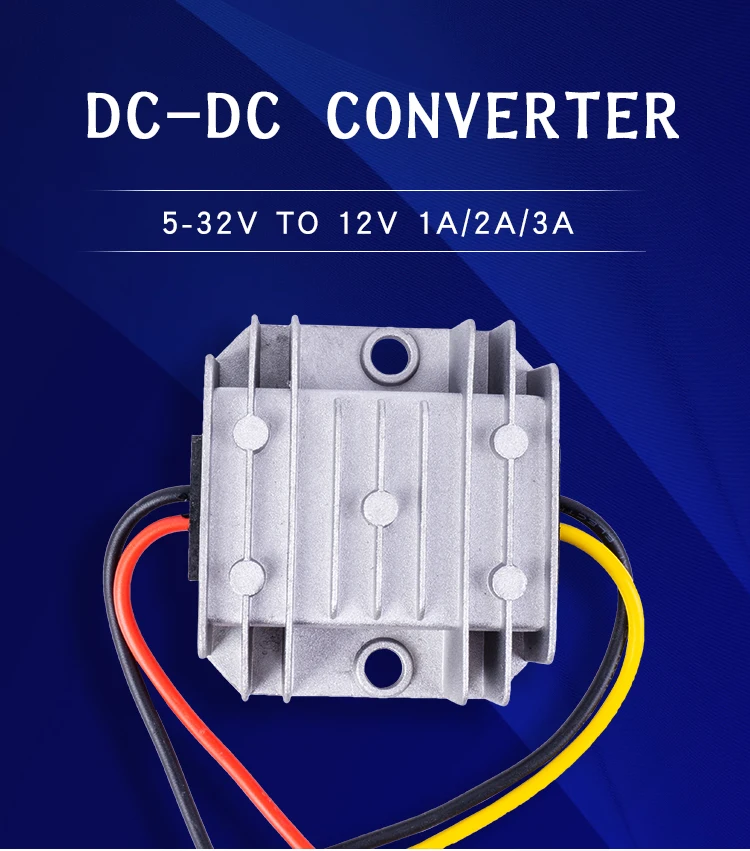 5-32 В до 12 В 1A 2A 3A DC преобразователь IP68 понижающий/Повышающий Модуль преобразователь напряжения для автомобиля гольф тележки светодиодный светильник