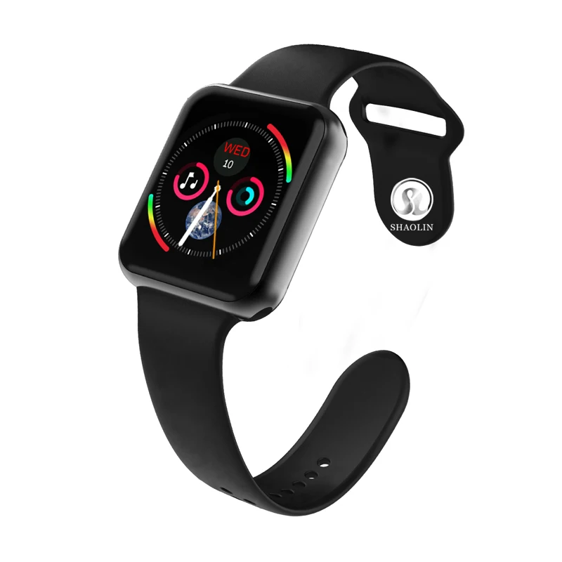 Black Bluetooth Смарт часы серии 4 Фитнес Мужчины Женщины SmartWatch для Apple iOS iPhone Xiaomi Android смартфон(красная кнопка) Скидка 50 - Цвет: Black