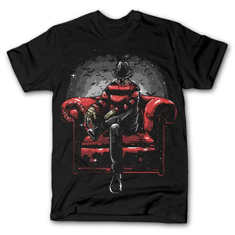 Кошмар сбоку SETTEE ELM STREET FREDDY MASHUP dtg Мужская футболка футболки для девочек Новый 2017