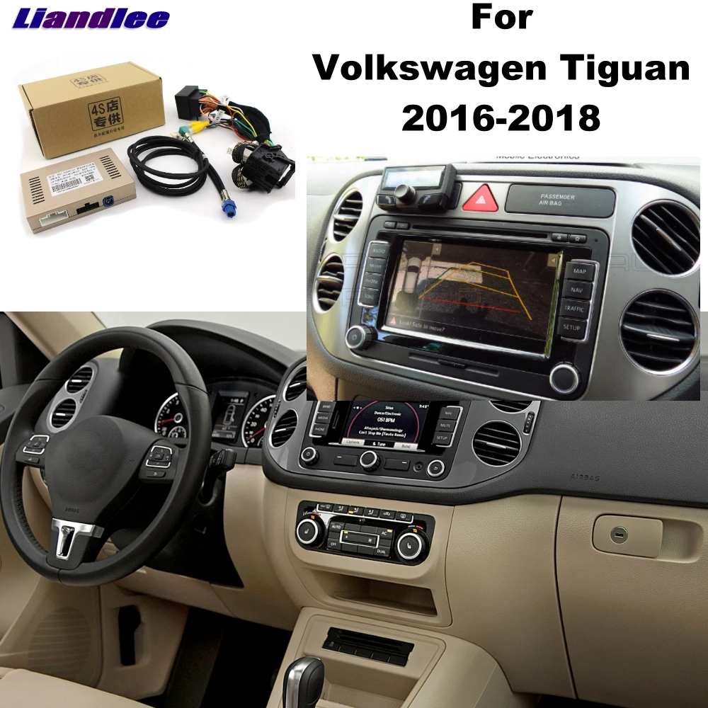 Комплект парковочной камеры Liandlee для Volkswagen VM Tiguan 2016 ~ 2018 обновленный Оригинальный