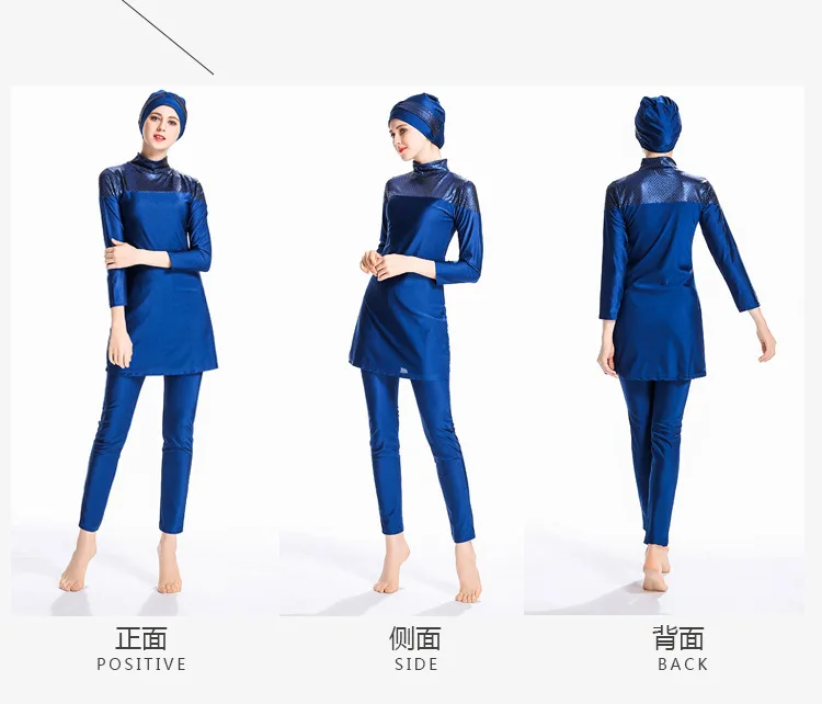 

2018 plus size islamic swimsuit muslim swimwear For Women Full Coverage Hijab Swimming Beachwear burkinis girls muslim swimwear