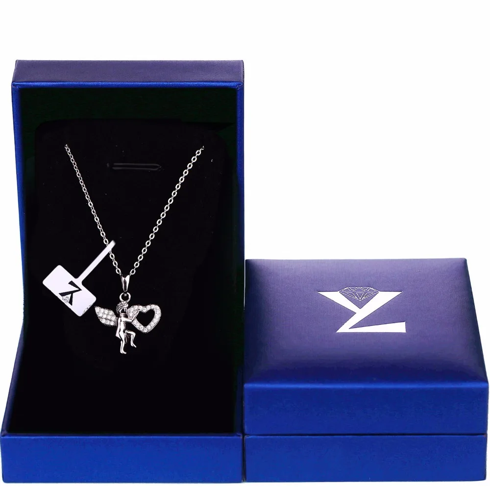 YL Крыло ангела 925 стерлингов Серебряные ожерелья для Для женщин Ювелирные