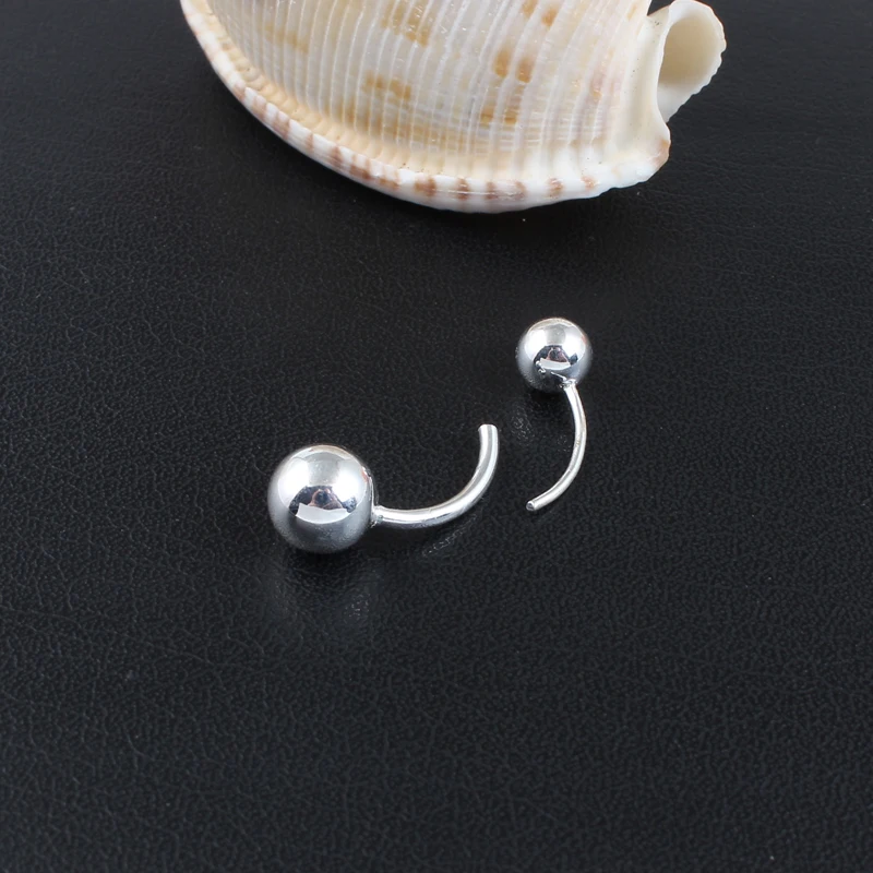 925 sterling silver navel ring body jewelry S925 belly button Pull style piercing 1Pc Sale |