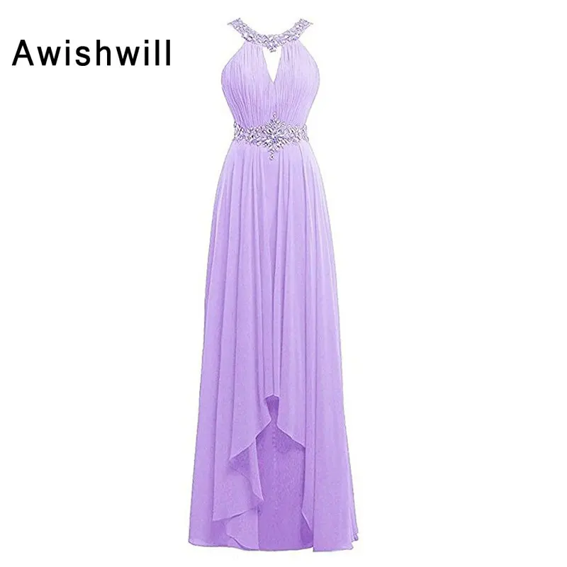 Real Picture Sleeveless Beading Chiffon Sexy Long Evening Dresses 2020 Backless Prom Formal Dress Silm Party | Свадьбы и торжества