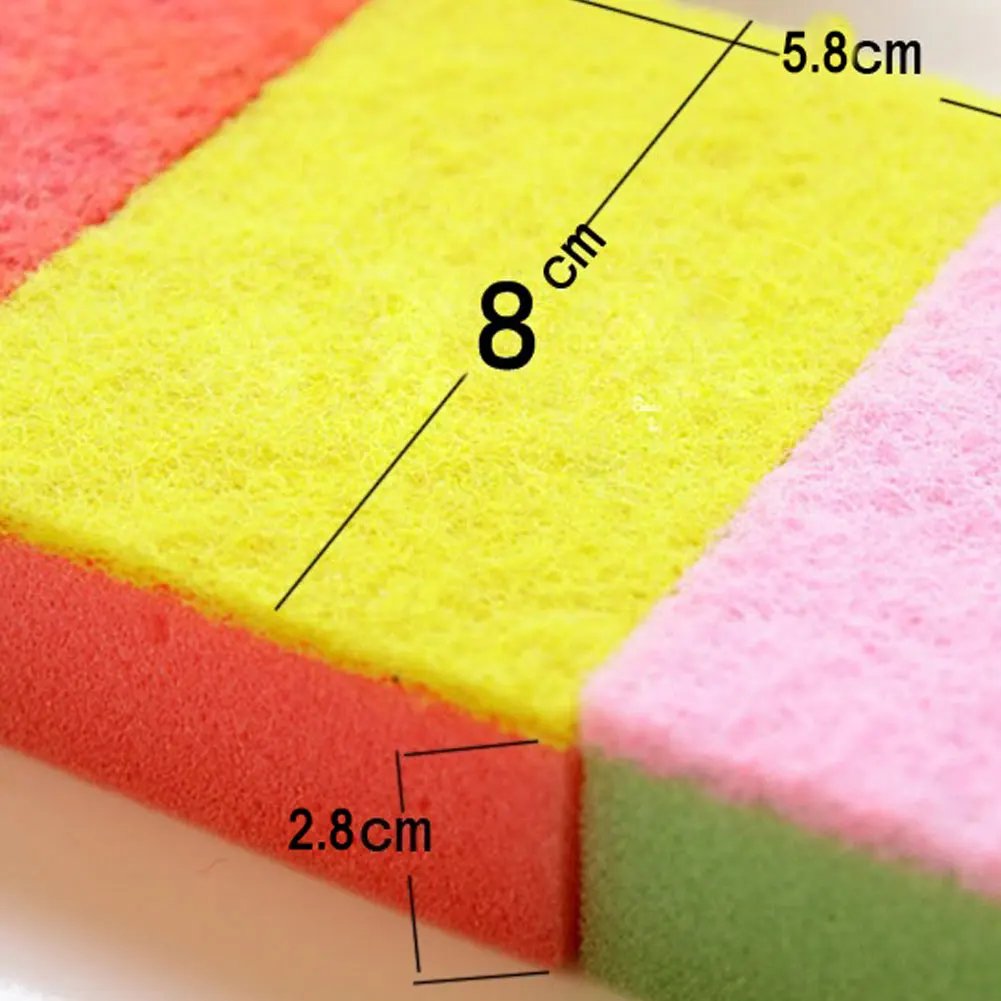 Новый 10 шт./лот Кухня мочалки комплект чистящих щеток Magic губчатая тарелка