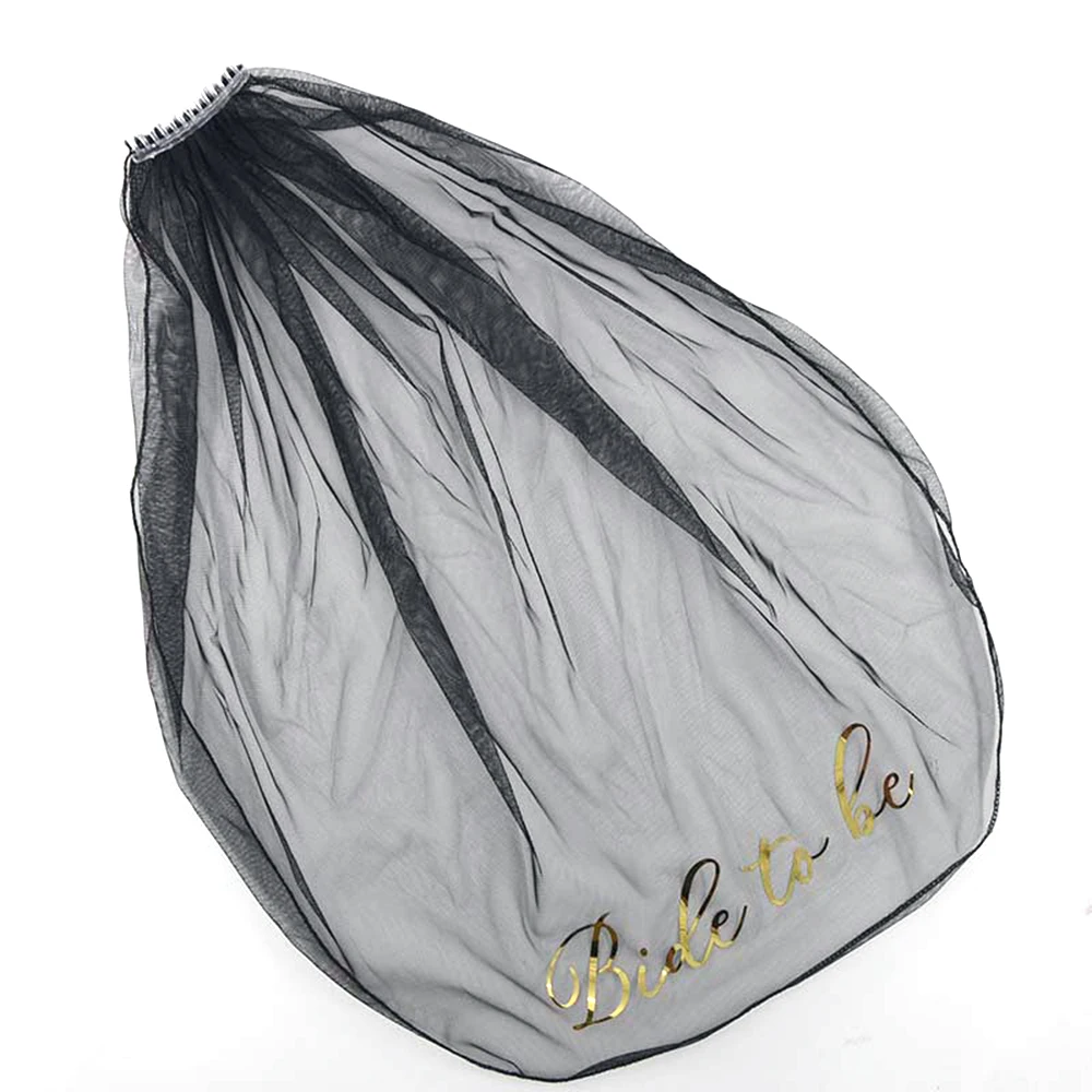 Свадебные вуали с буквенным принтом для невесты аксессуары вечеринок простые