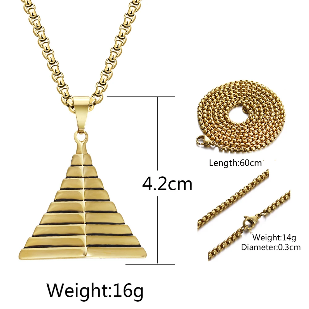 Ожерелье унисекс из нержавеющей стали с изображением старинной