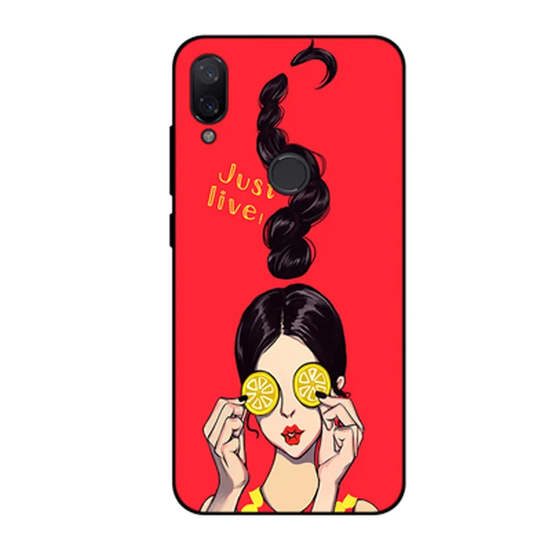 Силиконовый мягкий чехол накладка для Xiaomi Redmi Note7 Pro телефона с мультяшным