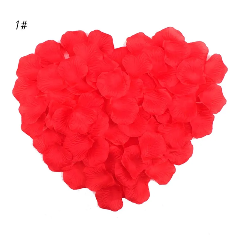 1000 шт./лот свадебные украшения из полиэстера Свадебные лепестки роз цветочный