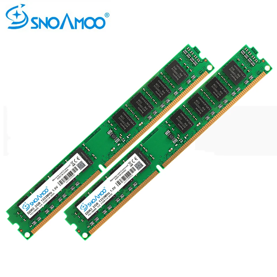SNOAMOO оперативная память DDR3 для настольных ПК, 4 Гб (2x2 ГБ), 1600 МГц, 1333 МГц, 1,5 в от AliExpress WW