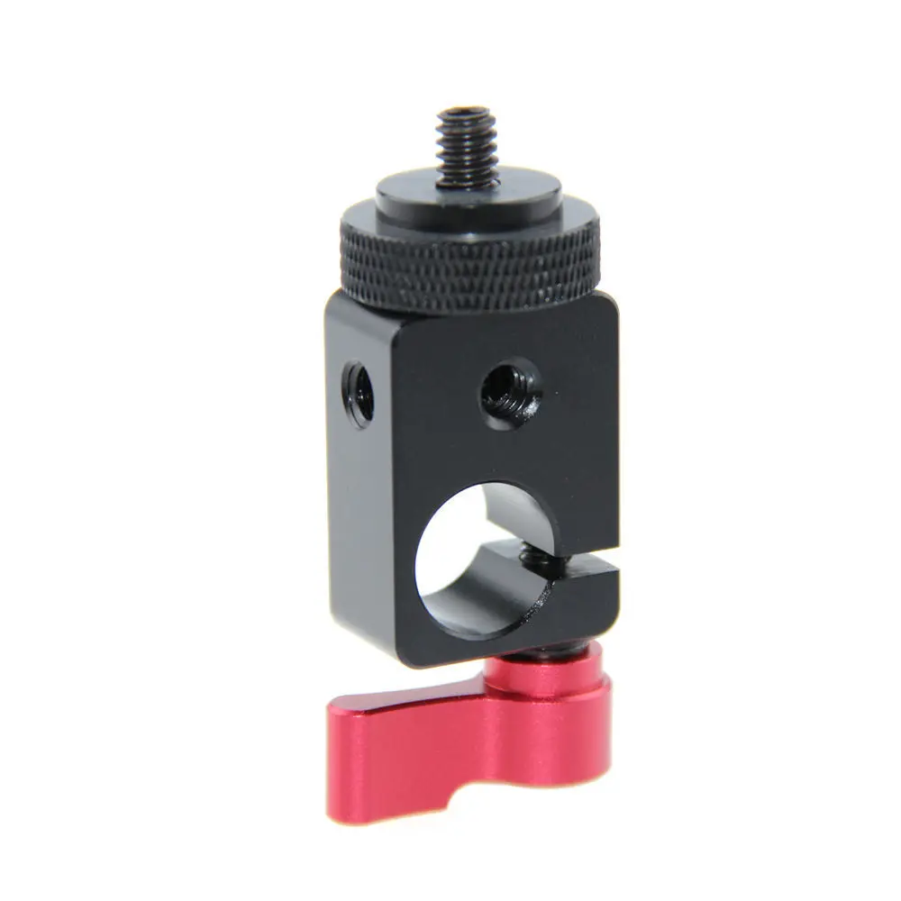 CAMVATE Single Rod Clamp 15 мм с 1/4 &quotкрепежным винтовым адаптером (M5 Вращающаяся ручка