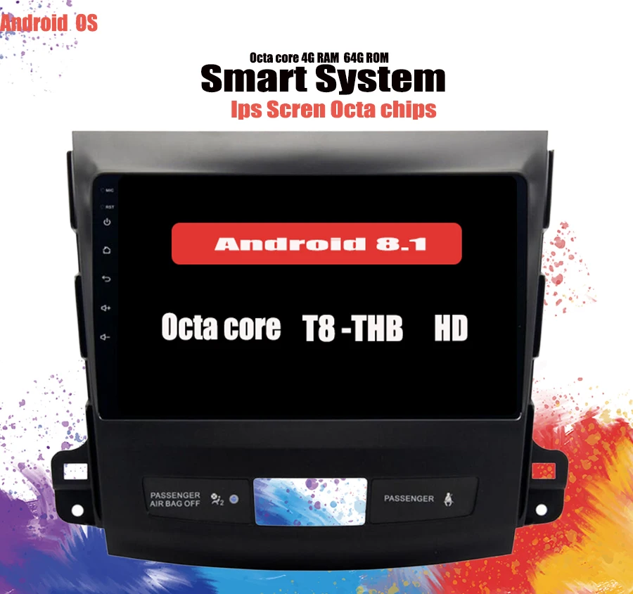 9 "IPS экран DSP Android 10 0 6G RAM Автомобильный DVD плеер для Mitsubishi Outlander GPS стерео радио