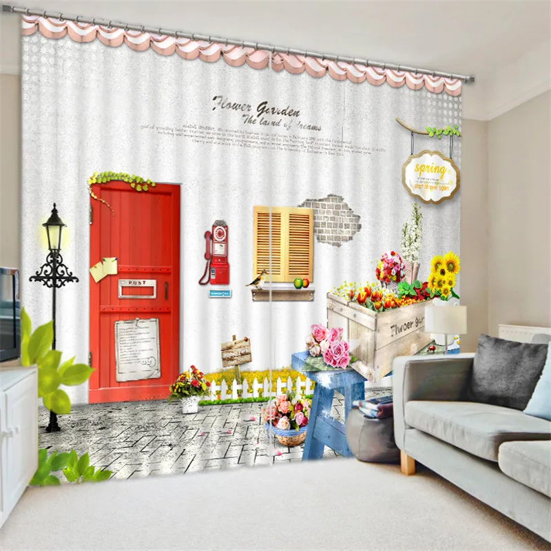 

Curtain Luxury Blackout 3D Window Curtains For Living Room kids Bedroom Drapes cortinas Rideaux Customized size Cushion cover