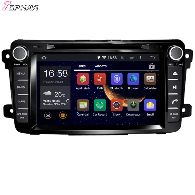 TOPNAVI 7 ''четырехъядерный Android 6 0 Автомобильный DVD проигрыватель для MAZDA CX-9