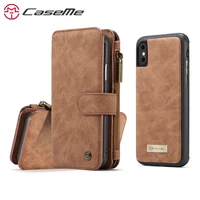 caseme case for apple iphone x luxury retro card slot magnetic multifunction wallet phone case cover back case for iphonex