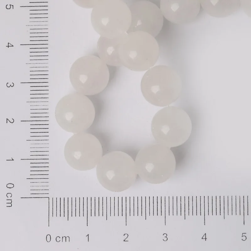 Natural Stone Round Transparent White 4mm 6mm 8mm 10mm Spacer Beads Pick Size for Bracelet Necklace DIY Jewelry Making | Украшения и