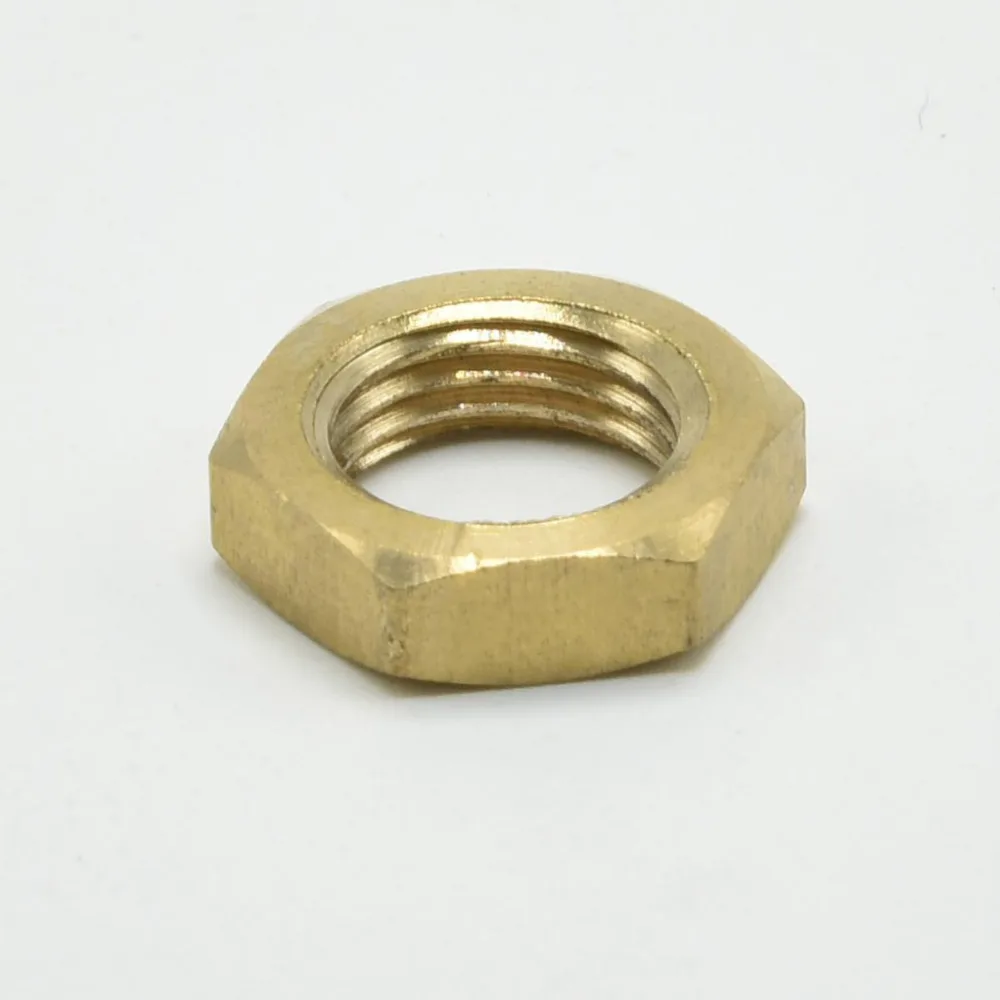 M10 Hexagon Nuts Copper 10mm Female Thread Lamp Fastening Nut 3/4/5MM Thickness Lighting Tooth Tube's Screw 50PCS | Обустройство