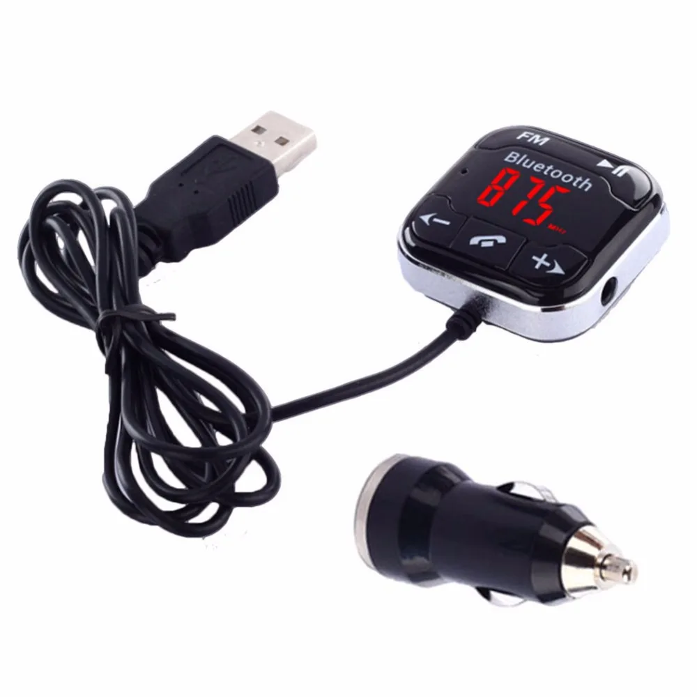 

Handsfree Bluetooth Car Kit Wireless A2DP MP3 Player Auto Radio Bluetooth Receiver Aux 5V/3.1A USB Charger with TF Card Slot