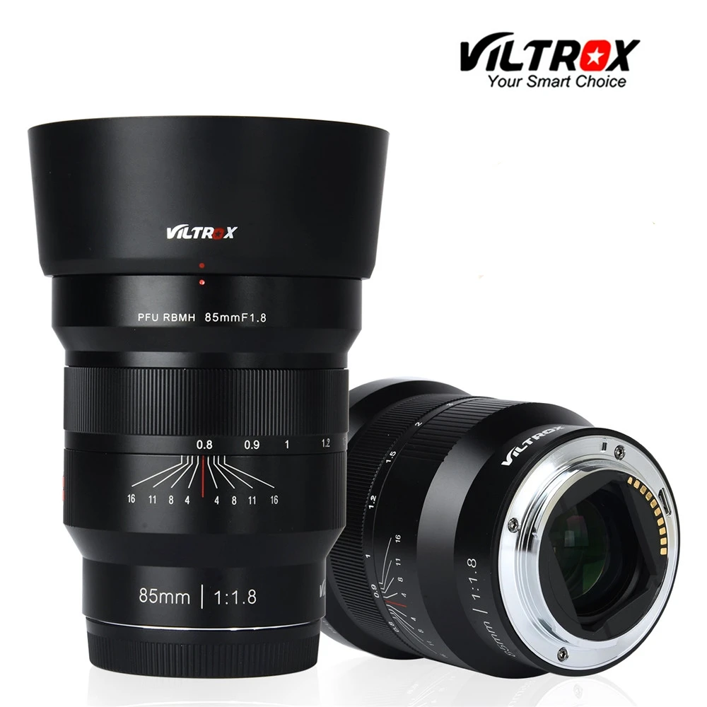VILTROX 85mm f/1.8 Full-Frame Manual Fixed focus lens Focus F1.8 Lens for Camera Sony NEX E A9 A7M3 A7R A6500 A6400 | Электроника